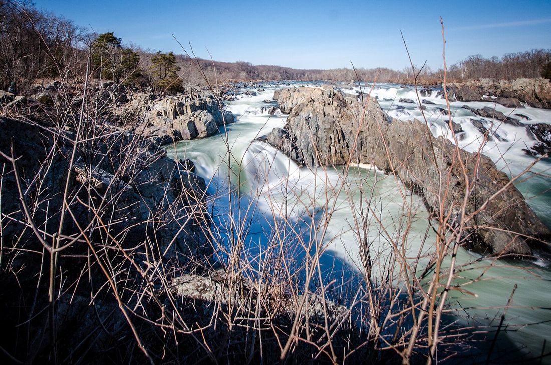 The Great Falls of the Potomac in winter